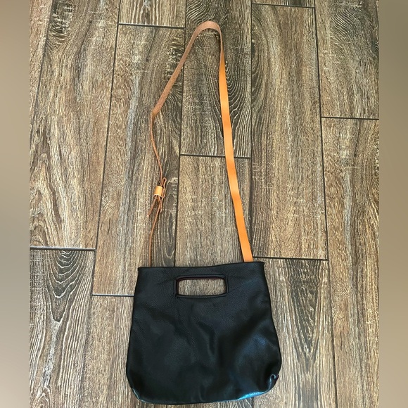 NWOT AWL SNAP color blocked soft pebbled leather boho crossbody/handbag - Picture 2 of 15